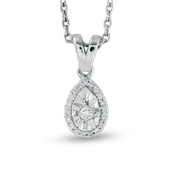 0.06 Karat Pırlanta Minimal Kolye