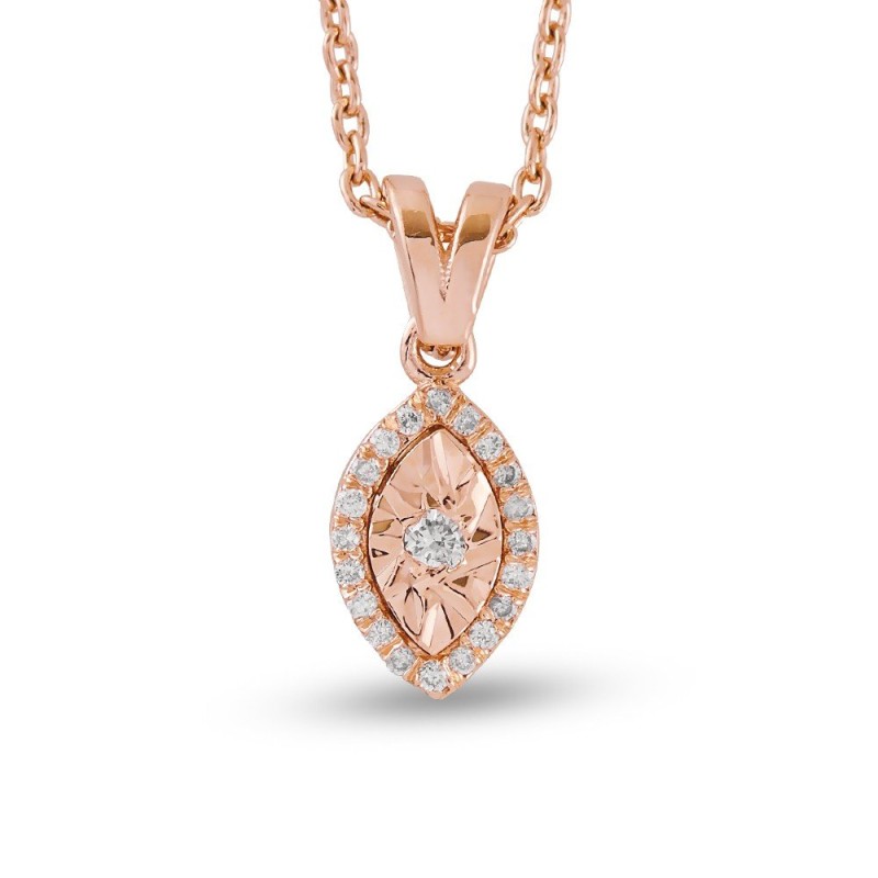 0.07 Karat Pırlanta Minimal Kolye