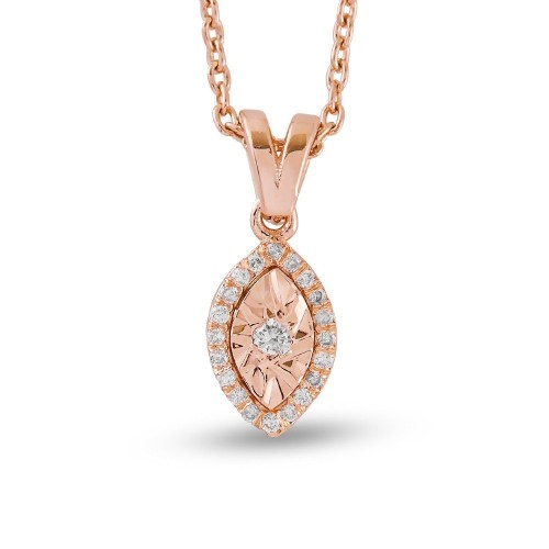 0.07 Karat Pırlanta Minimal Kolye