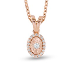 0.06 Karat Pırlanta Minimal Kolye