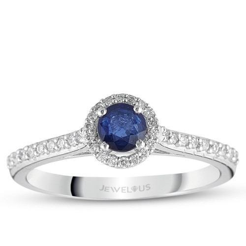 0.52 Karat Safir Taşlı Pırlanta Yüzük