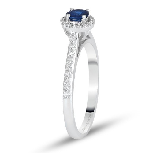 0.52 Karat Safir Taşlı Pırlanta Yüzük