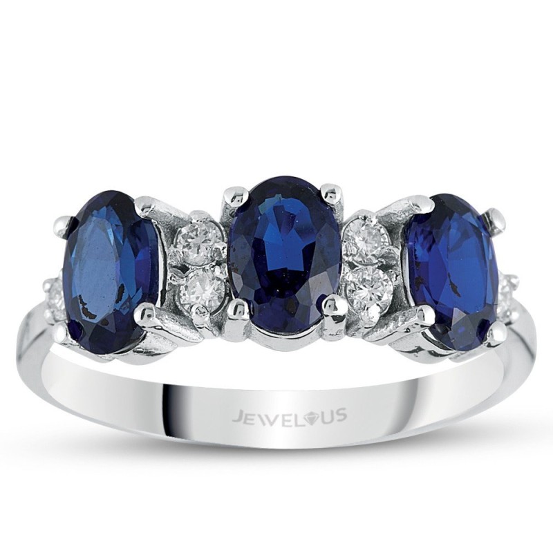 1.18 Karat Safir Taşlı Pırlanta Yüzük