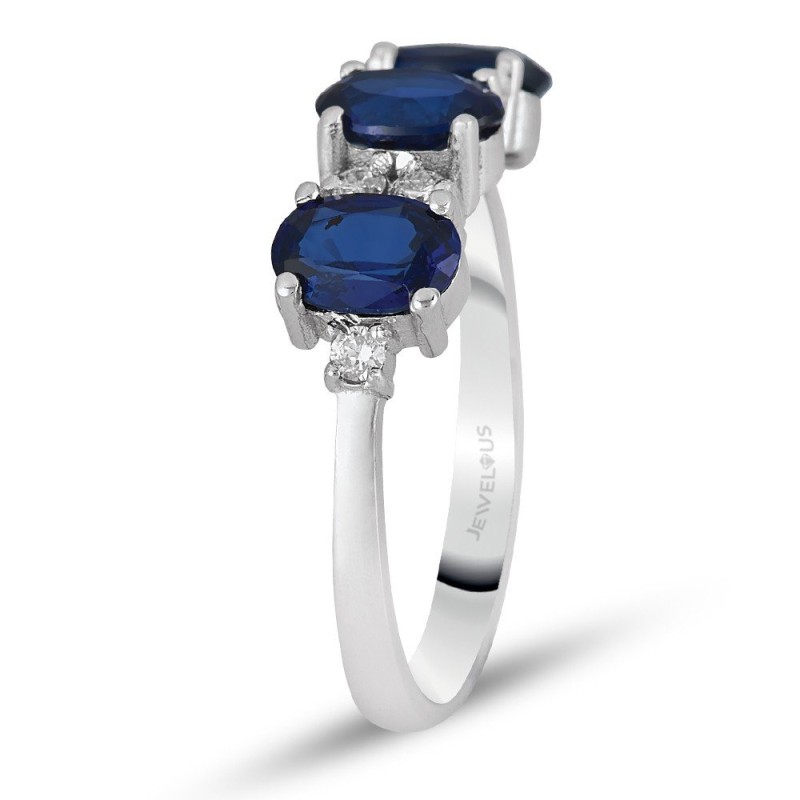 1.18 Karat Safir Taşlı Pırlanta Yüzük