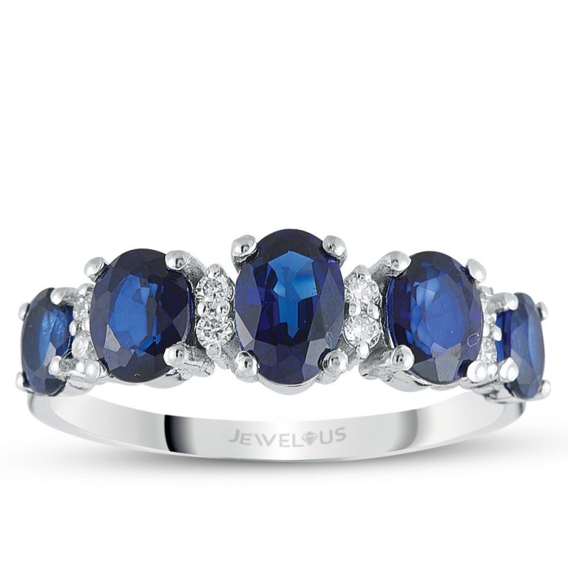 2.07 Karat Safir Taşlı Pırlanta Yüzük