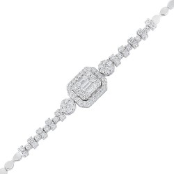 0.64 Karat Baget Pırlanta Bileklik