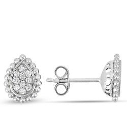 0.17 Karat Pırlanta Minimal Küpe