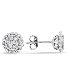0.21 Karat Pırlanta Minimal Küpe