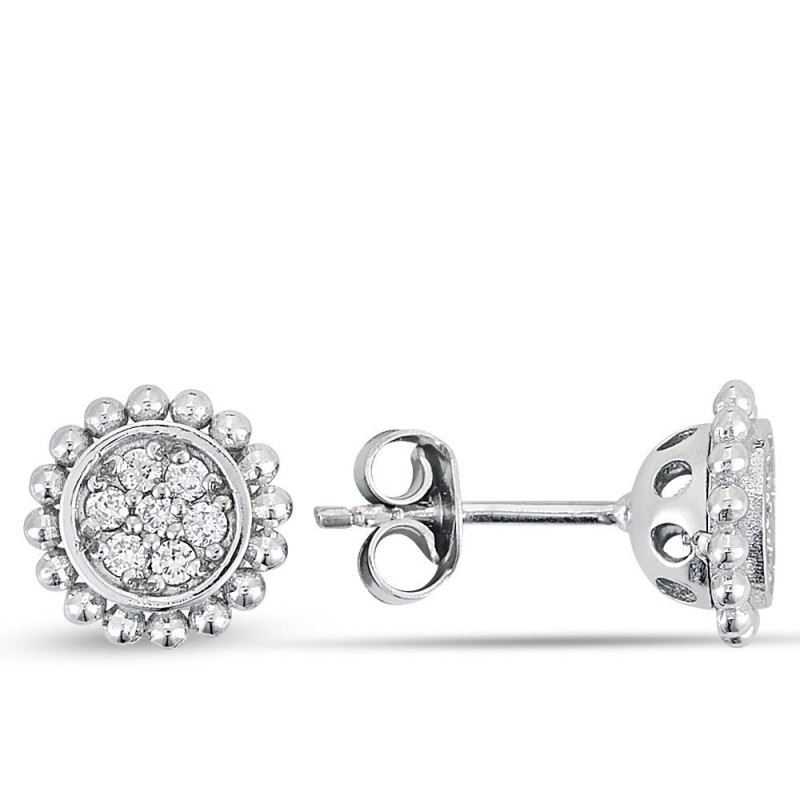 0.21 Karat Pırlanta Minimal Küpe