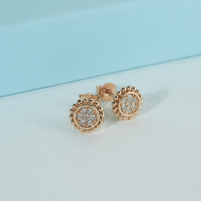 0.21 Karat Pırlanta Minimal Küpe