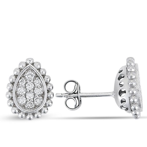 0.28 Karat Pırlanta Minimal Küpe