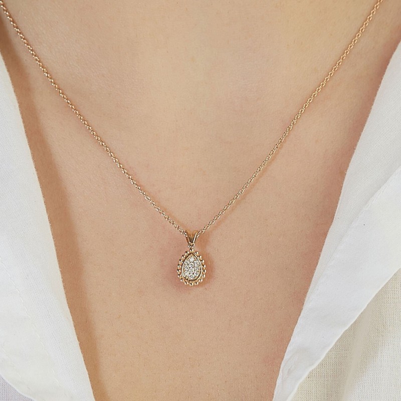 0.10 Karat Pırlanta Minimal Kolye