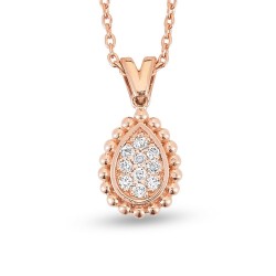 0.10 Karat Pırlanta Minimal Kolye