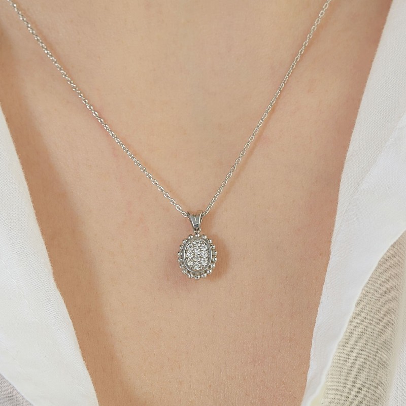 0.17 Karat Pırlanta Minimal Kolye