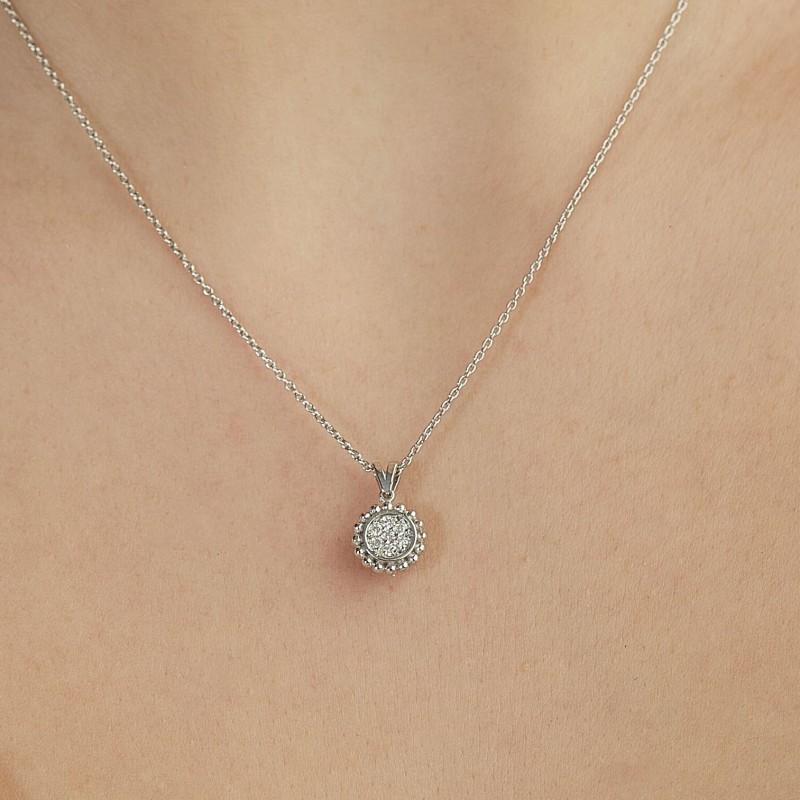 0.11 Karat Pırlanta Minimal Kolye
