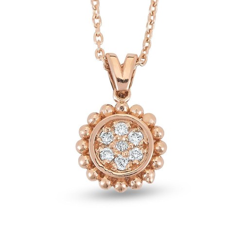 0.11 Karat Pırlanta Minimal Kolye