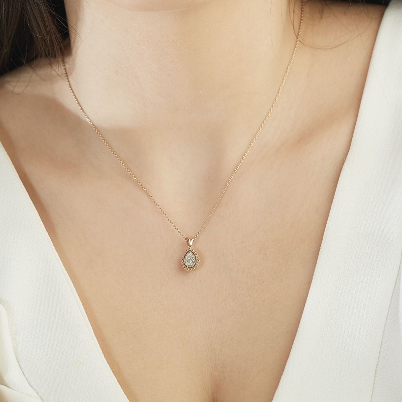 0.15 Karat Pırlanta Minimal Kolye