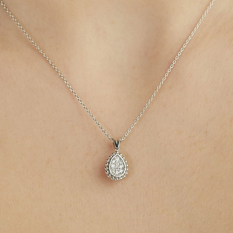 0.15 Karat Pırlanta Minimal Kolye