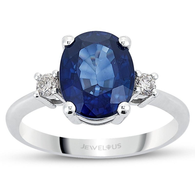 3.87 Karat Safir Taşlı Pırlanta Yüzük