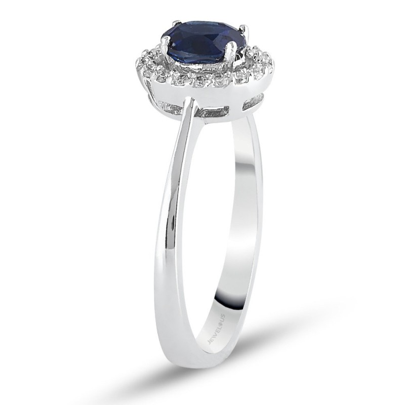 0.98 Karat Safir Taşlı Pırlanta Yüzük
