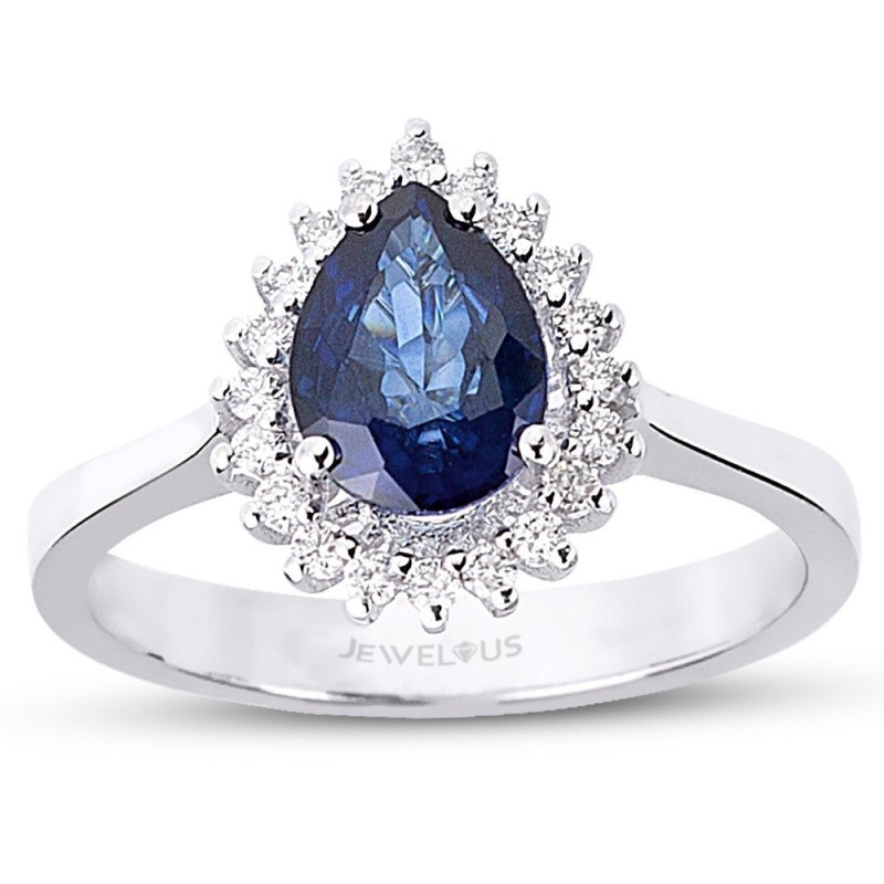 1.80 Karat Safir Taşlı Pırlanta Yüzük