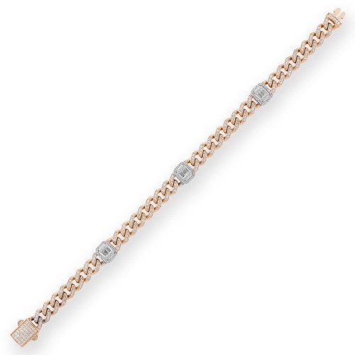 1.91 Karat Baget Pırlanta Bileklik