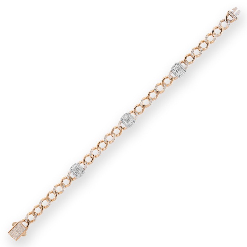 1.39 Karat Baget Pırlanta Bileklik