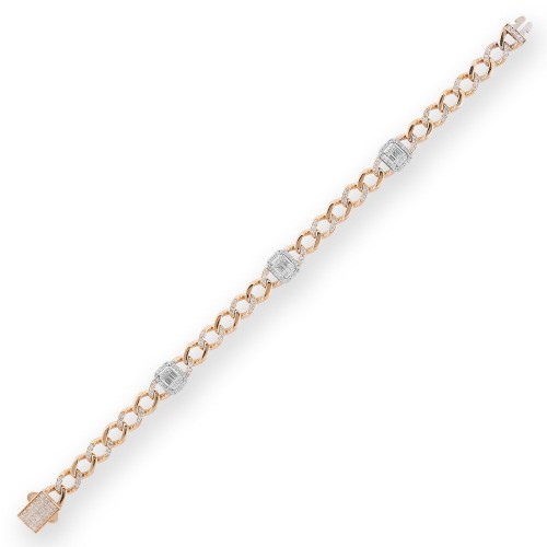 1.39 Karat Baget Pırlanta Bileklik