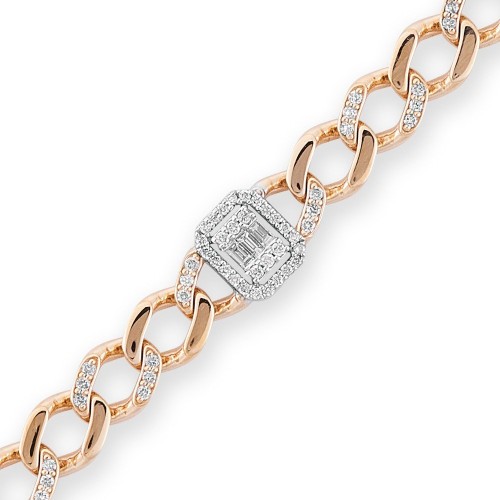 1.39 Karat Baget Pırlanta Bileklik