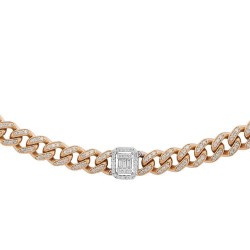 4.03 Karat Baget Pırlanta Gerdanlık