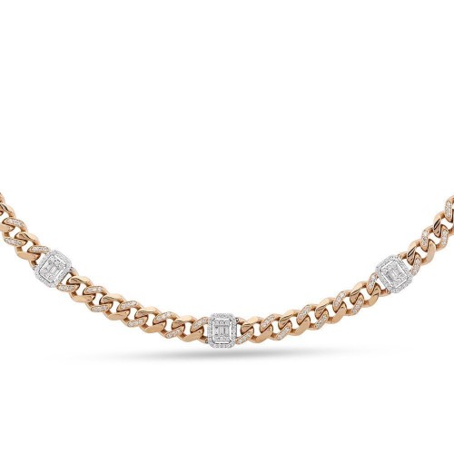 3.02 Karat Baget Pırlanta Gerdanlık