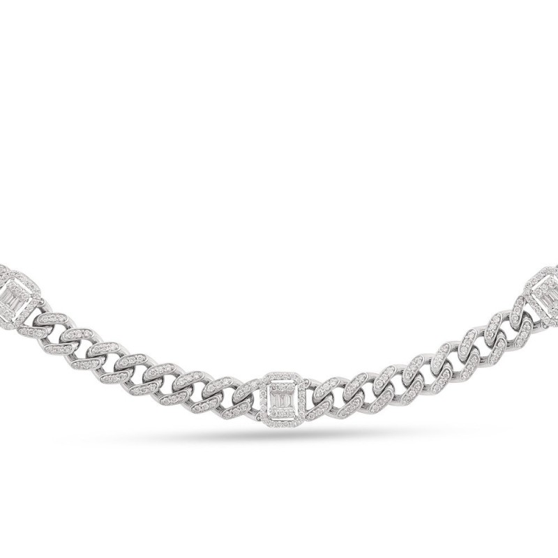 4.03 Karat Baget Pırlanta Gerdanlık