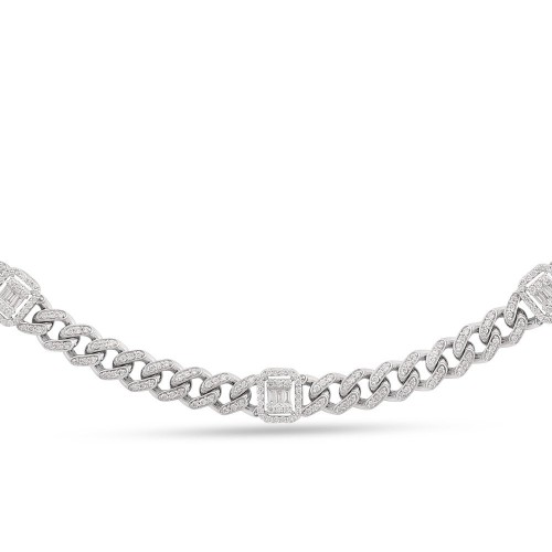 4.03 Karat Baget Pırlanta Gerdanlık