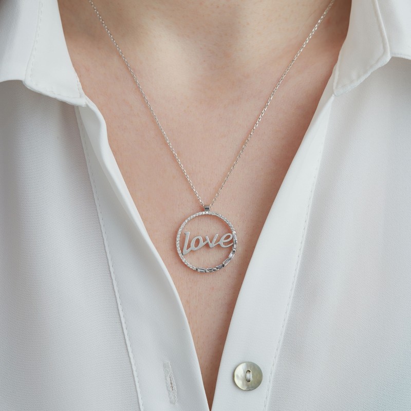 0.44 Karat Baget Pırlantalı Minimal Kolye