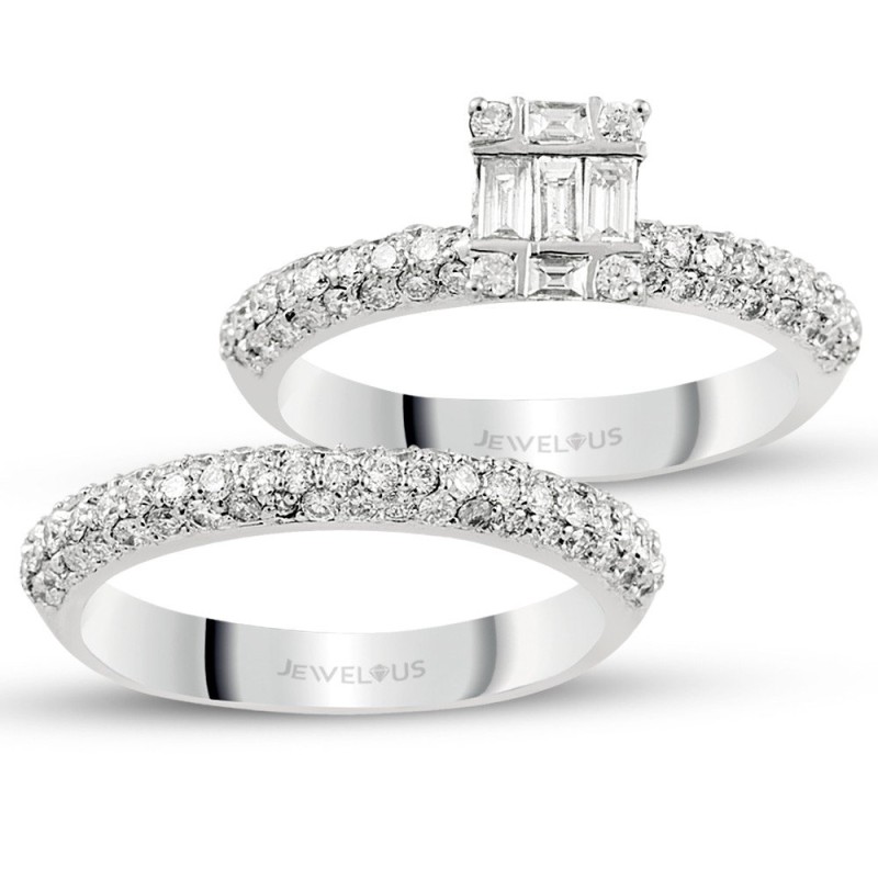 1.26 Karat Baget Pırlanta Twins Yüzük