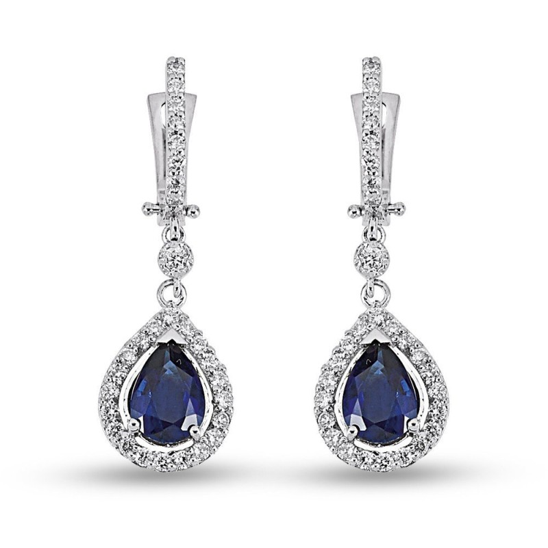5.66 Karat Safir Taşlı Pırlanta Set